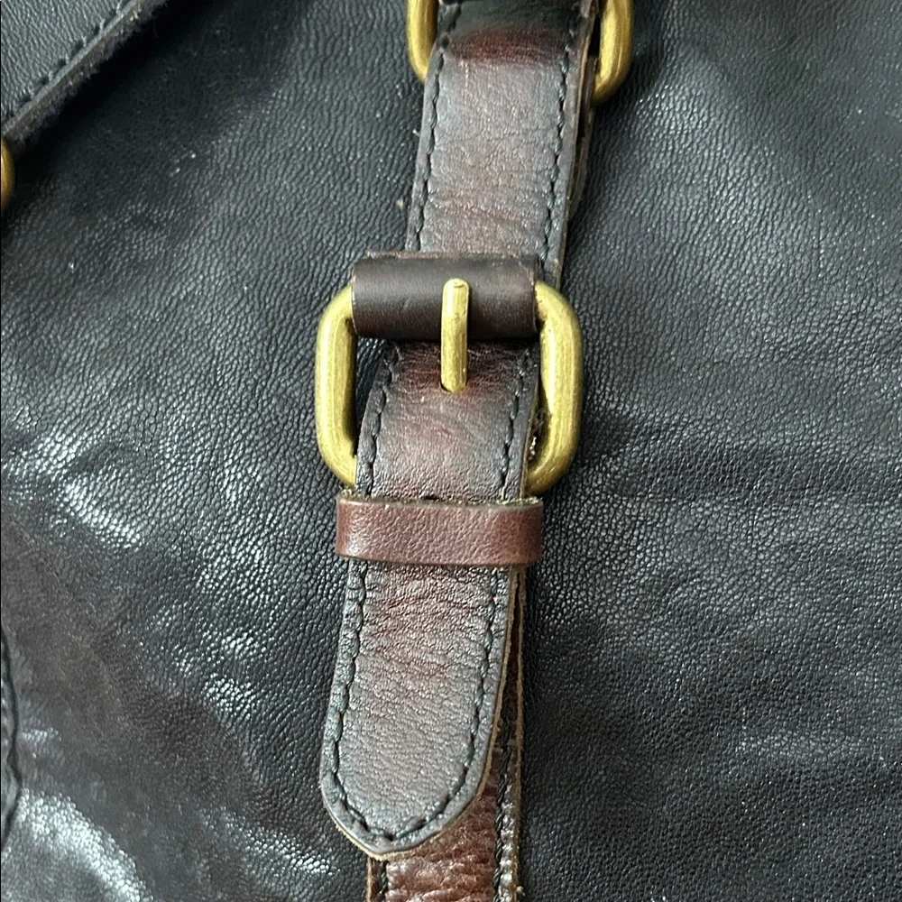 Fossil Dark Brown Leather Duffel Bag - Picture 6 of 9